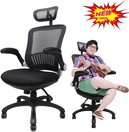 2-4Day Arrives Office Chairs, Ergonomic Chair, Mesh Office Chair, High Back Chair, Computer Desk Chair with Adjustable Backrest, Headrest, Armrest and Seat Height for Conference Room (51'') (50.5inch)