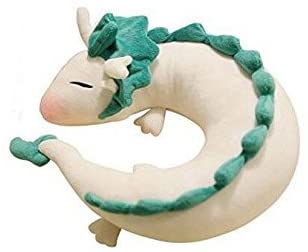 Waltz&F Cute White Dragon Doll Plush Toy Japanese Animation Pillow Neck U-Shape Neck Pillow