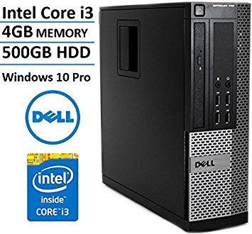 Dell Optiplex 790 SFF Small Form Factor Business Desktop Computer PC (Intel Dual Core i3 CPU 3.3GHz, 4GB DDR3 Memory, 500GB HDD, DVDRW, Windows 10 Professional) (Certified Refurbished)