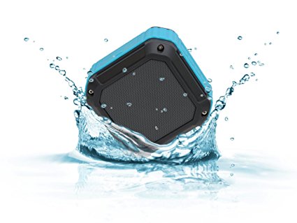SoundPlus S100 Portable Outdoor Bluetooth 4.0 Waterproof Speaker - 5V 800mAh Battery Delivers 8-Hour Play Time For Shower, Pool, Camping, Hiking, Boating & More