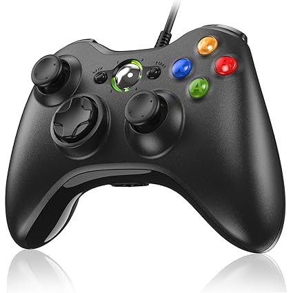 Diswoe Controller for Xbox 360, PC Controller Xbox 360 Controller Wired Controller for Xbox 360/360 Slim/PC Win 7/8/10/XP Xbox 360 Joystick Gamepad