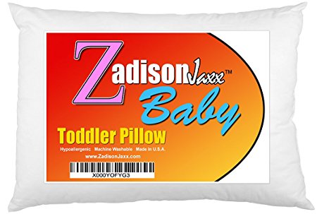 Toddler Pillow - Soft Hypoallergenic - 13x18 - Machine Washable