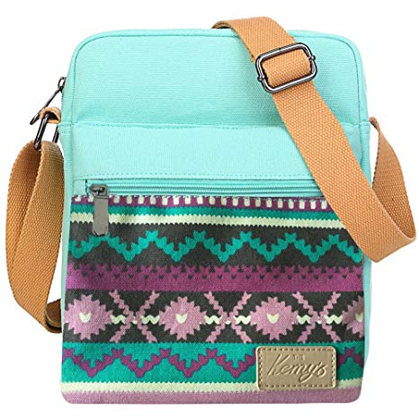 Small Crossbody Bag Purse Canvas Messenger Bag Shoulder Bag for Girls and Women