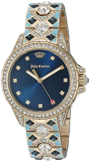 Juicy Couture Women's 1901403 Malibu Analog Display Japanese Quartz Blue Watch
