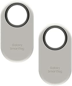 Samsung Galaxy SmartTag2 Bluetooth Tracker (1 Pack), Compass View AR, Find Lost Mode, With Official Silicone Case, White