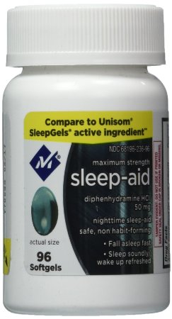 Member's Mark Maximum Strength Nighttime Sleep Aid, Diphenhydramine HCI 50 mg (192 softgels)