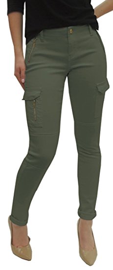Pranx P26 Womens Elite Jeans Skinny Cargo Pant With Zipper Jeans