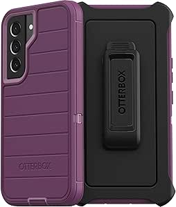 OtterBox - Defender Series Pro Hard Shell for Samsung Galaxy S22 (NOT S22 Plus or Ultra Models) (Happy Purple)