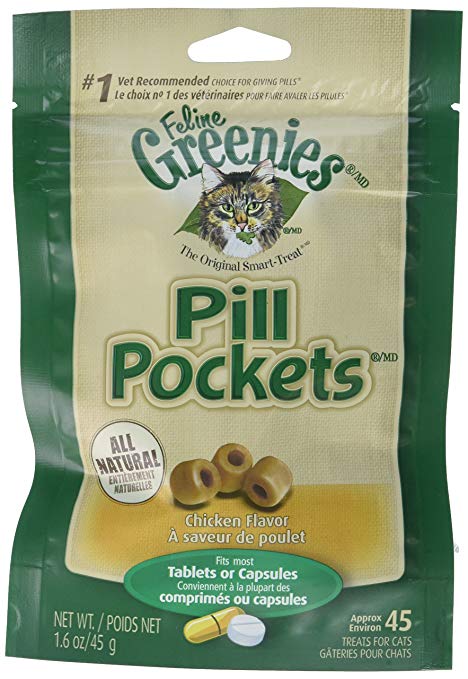 6-Pack Pill Pockets For Cats Chicken 9.6 Oz (270 Pockets)