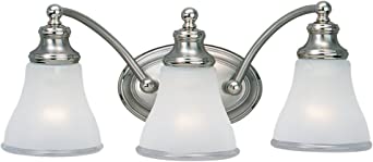 Sea Gull Lighting 40011-773 Three Light Wall Bath Fixture, Two Tone Nickel