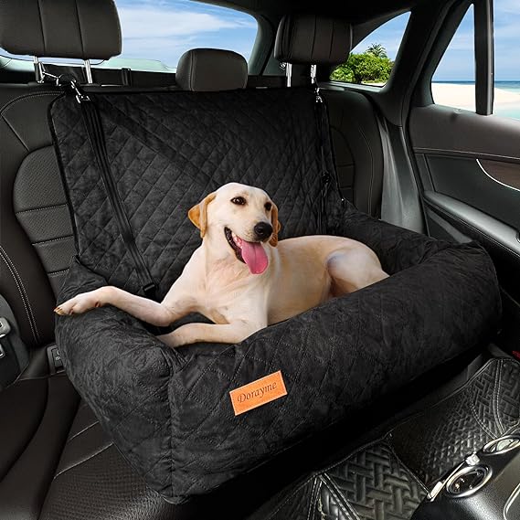 Dog Car Seat, Dog Car Bed for Small Mid Dogs, Dog Car Seat is Safe and Comfortable, and can be Disassembled for Easy Cleaning, Comfy Ultra Soft Car Travel Bed