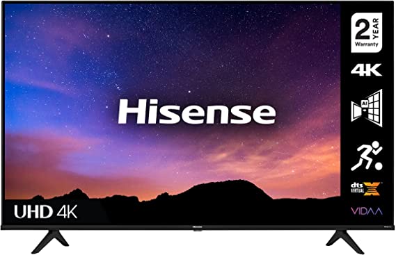 Hisense 75A6GTUK (75 Inch) 4K UHD Smart TV, with Dolby Vision HDR, DTS Virtual X, Youtube, Netflix, Freeview Play and Alexa Built-in, Bluetooth and WiFi (2021 NEW)