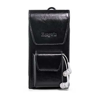 iPhone 8 Plus Holster Case, PU Leather iPhone Holster Belt Holder Case with Clip Belt Loop Large Size Cellphone Belt Pouch for Men Carrying Cover Case Smartphone Sleeve Samsung Galaxy Note 8 5 S8 Plus