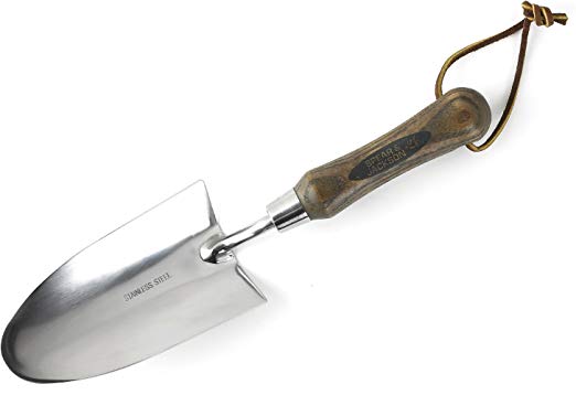 Bosmere Spear & Jackson R725 Traditional English Style Stainless Steel Hand Trowel
