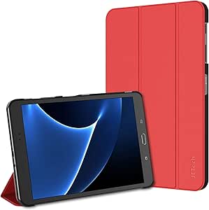 JETech Hülle für Samsung Galaxy Tab A 10,1 2016 (T580 / T585, Nicht für Modell 2019), Schutzhülle mit Ständer Funktion und Auto Schlaf/Wachen (Rot)