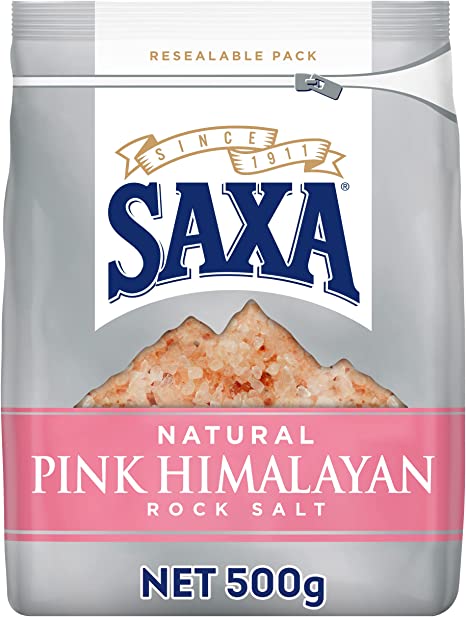 Saxa Natural Pink Himalayan Rock Salt Bag 500g