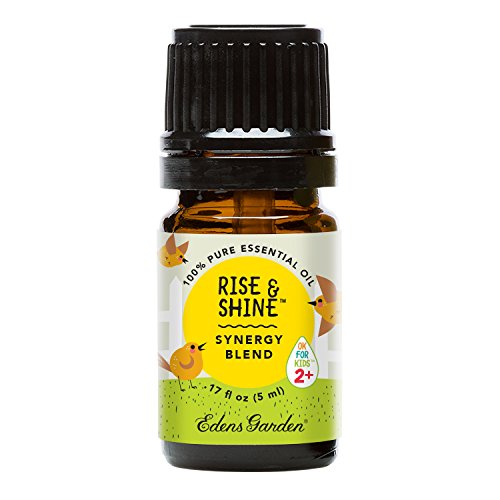 Rise & Shine OK For Kids Essential Oil by Edens Garden -5 ml (Lemon, Sweet Orange, Lime, Lavender, Cedarwood, Spearmint, Frankincense, Vetiver and Osmanthus)