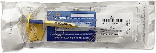 HomeAgain XS (Extra Small) Microchip Implant Kit for Administration by Veterinarian