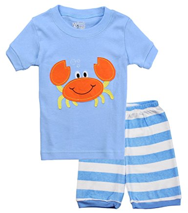 Clothing for Boys Pajamas Girls Cotton Kids Shorts Set Toddler 2 Piece Sleepwear