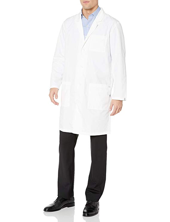 Dickies Mens EDS Professional Whites with Certainty 40 Inch Unisex Lab Coat Medical Lab Coat