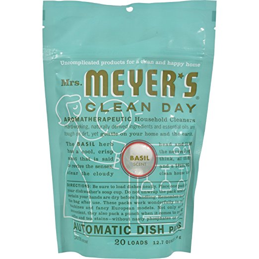 Mrs Meyers Clean Day Auto Dish Packet Basil, 12.7 oz