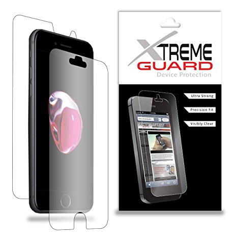 Premium XtremeGuard Full Body Screen Protector Front and Back for Apple iPhone 7 (Ultra Clear)