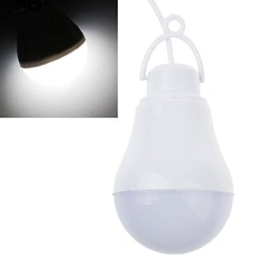 Bessky Portable Hook Outdoor Camping USB 5W DC 5V 10LED Light Lamp Bulb Cool White65288White65289