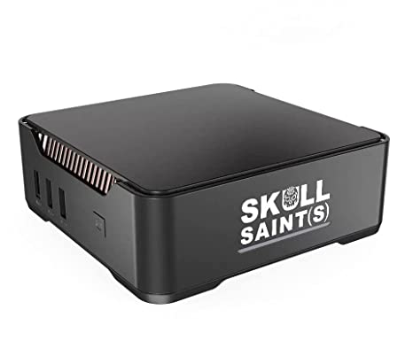 SKULLSAINTS Ruby Mini PC 11th Gen Processor N5105 8GB DDR4 256GB SSD with Genuine Windows 11 Pro 4K HDMI, Triple Display, 2.4G/5G WiFi, BT4.2, Gigabit Ethernet (Model: Ruby-GK3V)