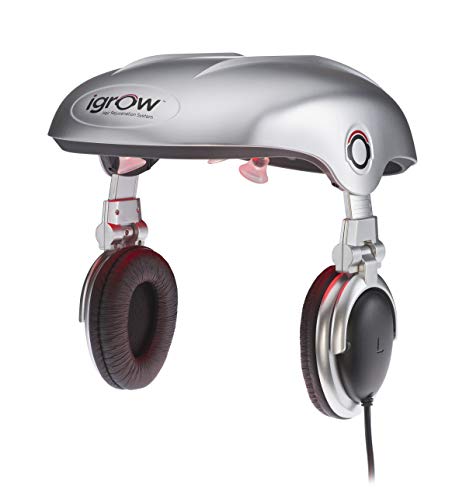 iGrow Laser Hair Growth Helmet: Restoration & Regrowth Treatment System for Hair Loss - Natural Thinning, Balding, and Alopecia Solution for Women and Men - FDA Cleared Low Level Laser Device