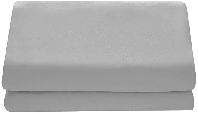 Comfy Basics 1-Piece Ultra Soft Flat Sheet - Elegant, Breathable, Gray, Twin