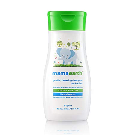Mamaearth Gentle Cleansing Shampoo for babies (200 ml, 0-5 Yrs)
