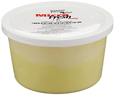 Sammons Preston - 80691 Micro-Fresh Putty, Antibacterial, Antifungal, and Antimicrobial Therapy Putty for Hands and Feet Exercises, Color Coded Non-Toxic Clay, Soft Yellow, 1 Pound