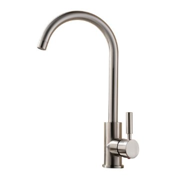 Best Commercial Brushed Nickel Stainless Steel Single Handle Kitchen Bar Sink Faucet, Single Lever Kitchen Faucet