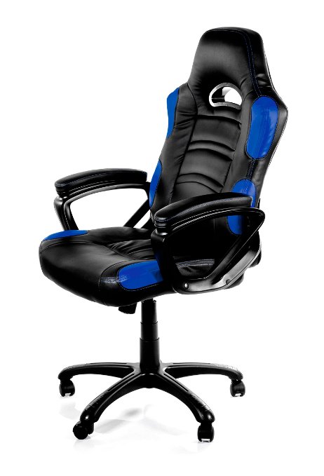 Arozzi Enzo Series Gaming Racing Style Swivel Chair BlackBlue