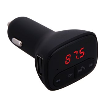 Vodool Car FM Charger,Wireless Bluetooth Fm Transmitter with USB Port (MODE 1)