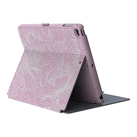 Speck Products StyleFolio Case for iPad Air/Air 2,FreshFloral Pink/Nickel Grey