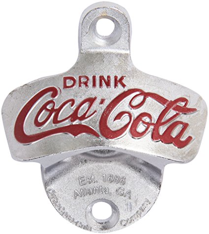 TableCraft Coca-Cola Wall Mount Bottle Opener (CC341)