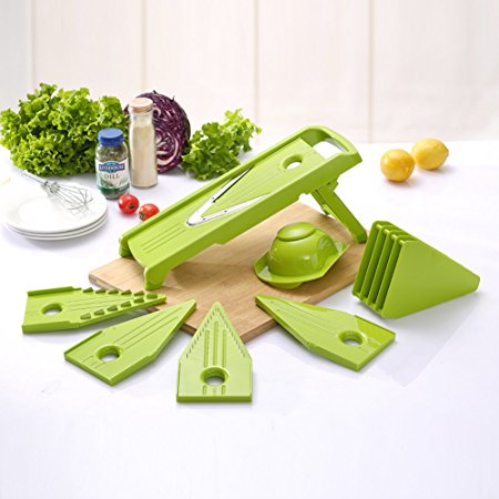 Yofit Mandoline Slicer Vegetable Slicer Vegetable Julienne Slicer with 5 V-Blades