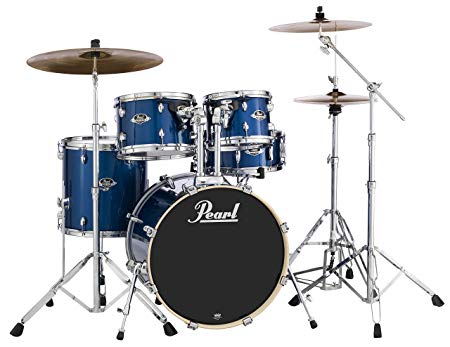 Pearl Export 5-pc. Drum Set w/830-Series Hardware Pack, ELECTRIC BLUE SPARKLE inch EXX705N/C702