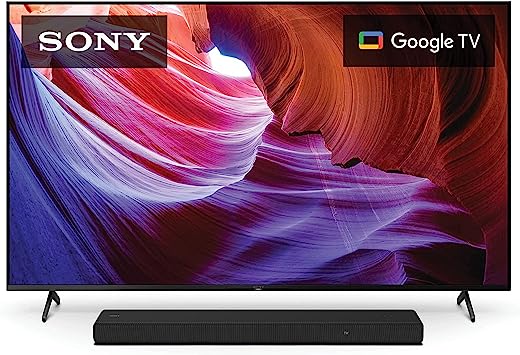 Sony 65 Inch 4K Ultra HD TV X85K Series: LED Smart Google TV with Dolby Vision HDR and Native 120HZ Refresh Rate KD65X85K- 2022 ModelwithSony HT-A3000