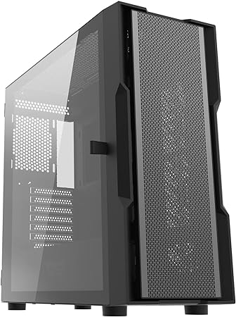 darkFlash DK431 PC Case ATX Mid Tower Case High Cooling Performance High Compatibility Gaming Case with USB 3.0 Interface (Black)