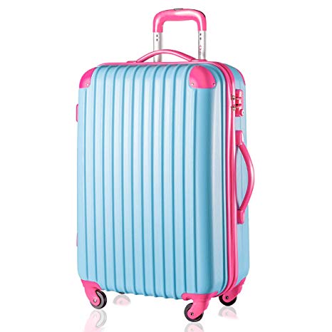 Travelhouse Suitcase Travel Luggage Locks Hard Shell Lightweight 4 Wheel Suitcase
