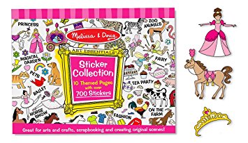 Melissa & Doug Sticker Collection Book: 500  Stickers - Princesses, Tea Party, Animals, and More