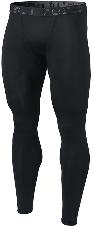 Tesla Men's Compression Pants Baselayer Cool Dry Sports Tights Leggings MUP19/MUP09