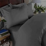 Elegant Comfort 4-Piece 1500 Thread Count Egyptian Quality Bed Sheet Sets with Deep Pockets Full Grey