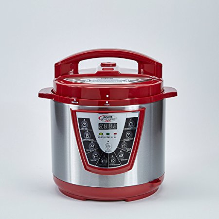 PPC Power Pressure Cooker Pro, X-Large, Red