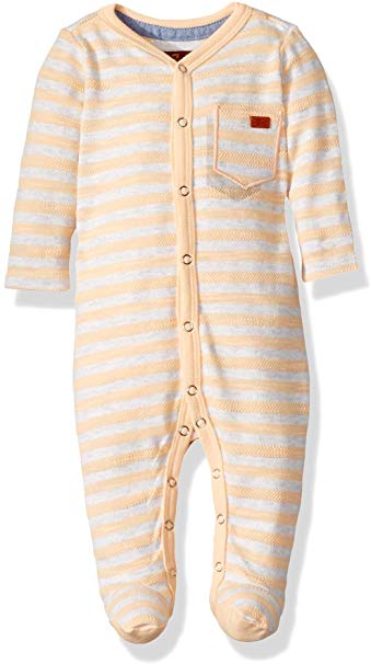 7 For All Mankind Baby Boys Striped Footie Pajama