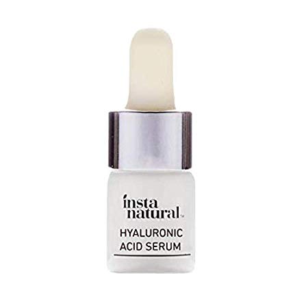 InstaNatural - Hyaluronic Acid Serum - With Vitamin C, Organic & 100% Pure Ingredients for Dry Skin, Wrinkle, Fine Line, Eye Bag Defense - Advanced Anti Aging Moisturizer for Men & Women - 5 mL