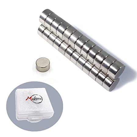 Round Cylinder Magnets, Makone Multi-Use Craft & Refrigerator Magnets (Set of 25)