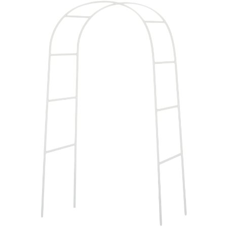 7.5 Ft Real Sized Metal Decoration Arch - White